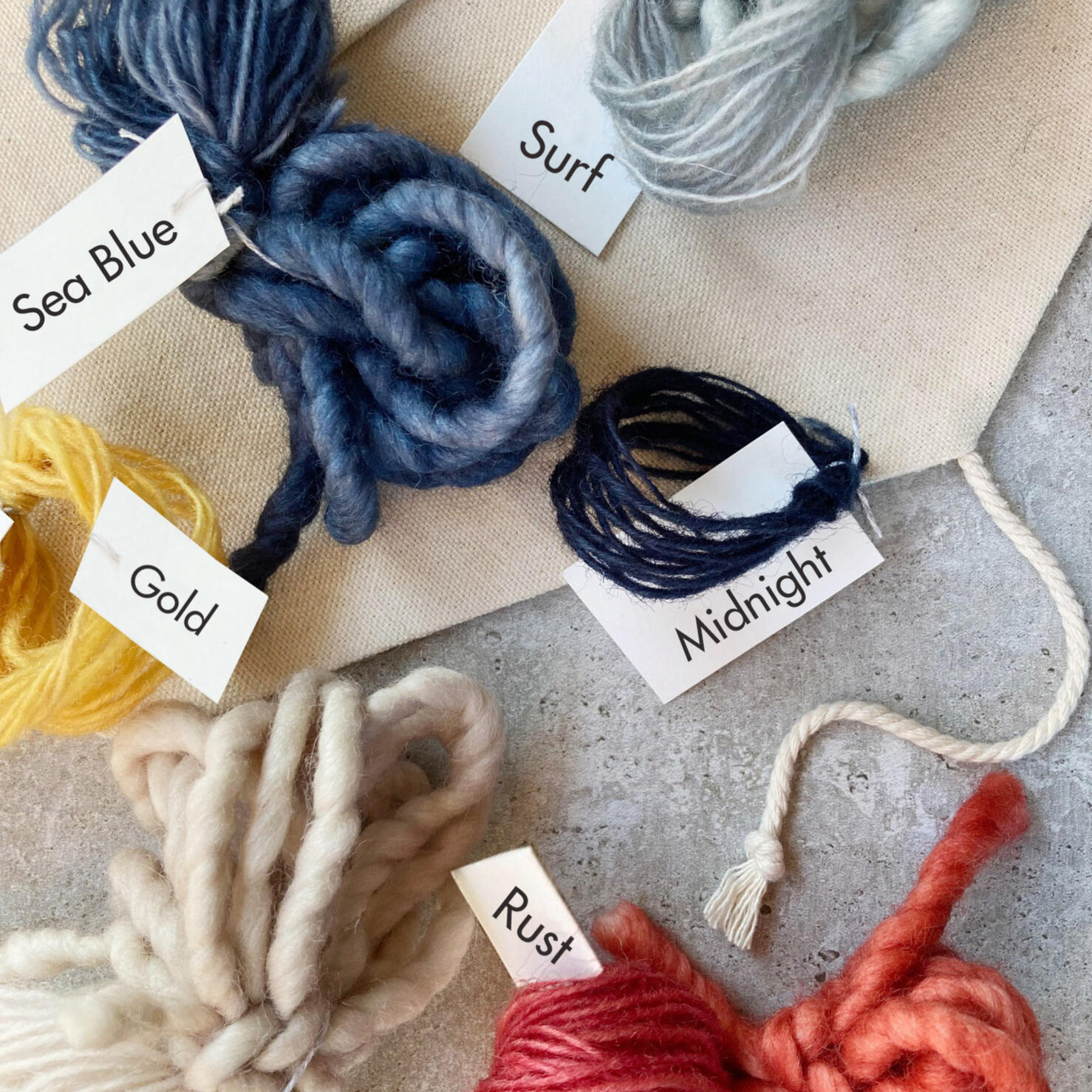 Custom spun and dyed wool